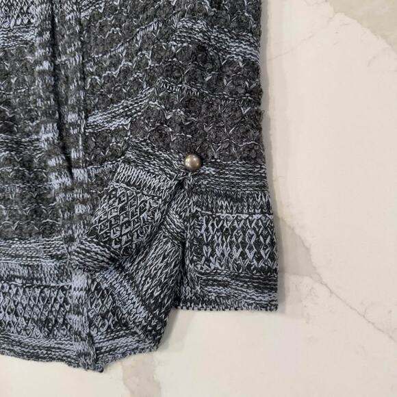 Simply Noelle NWT Long Knit Cardigan Sweater Button Closure Women's XS Gray/Blue - Picture 3 of 8